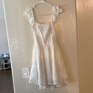 Hollister White Tie-Back Eyelet Sundress